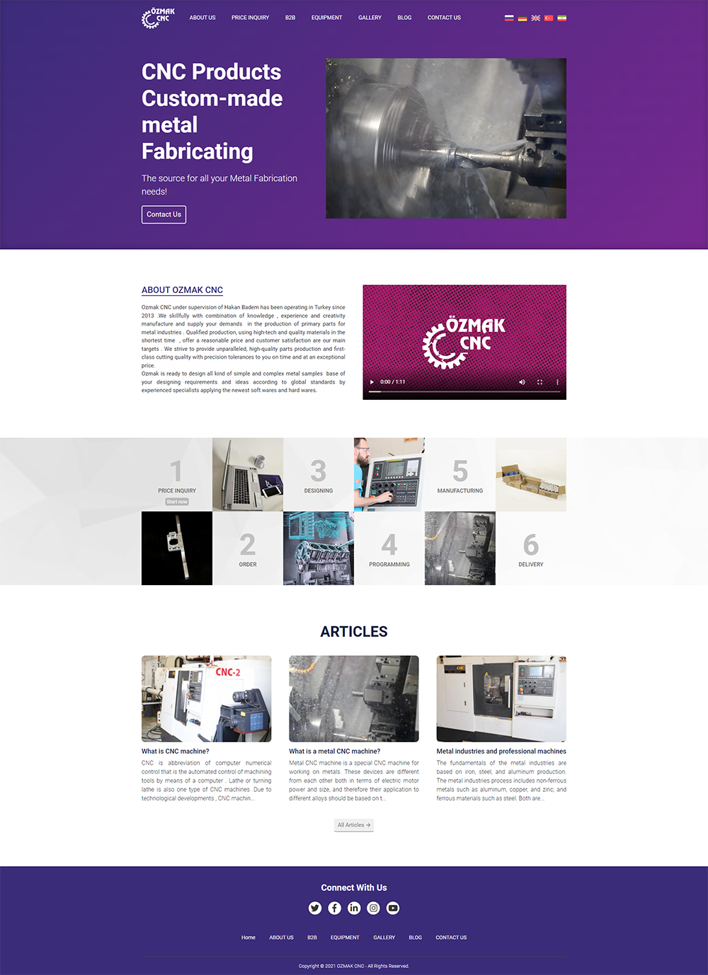 طراحی سایت ozmakcnc