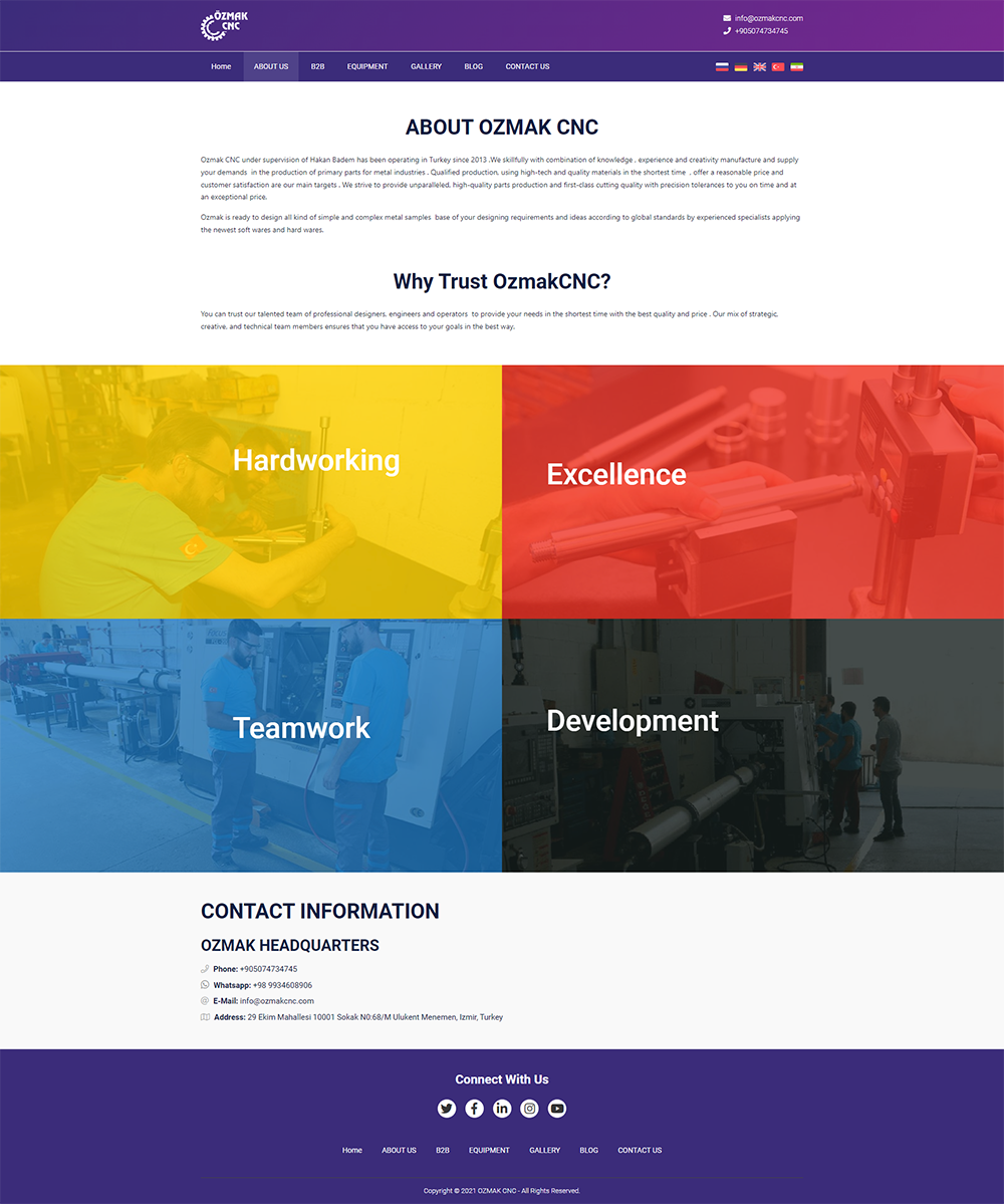 قالب سایت شرکتی